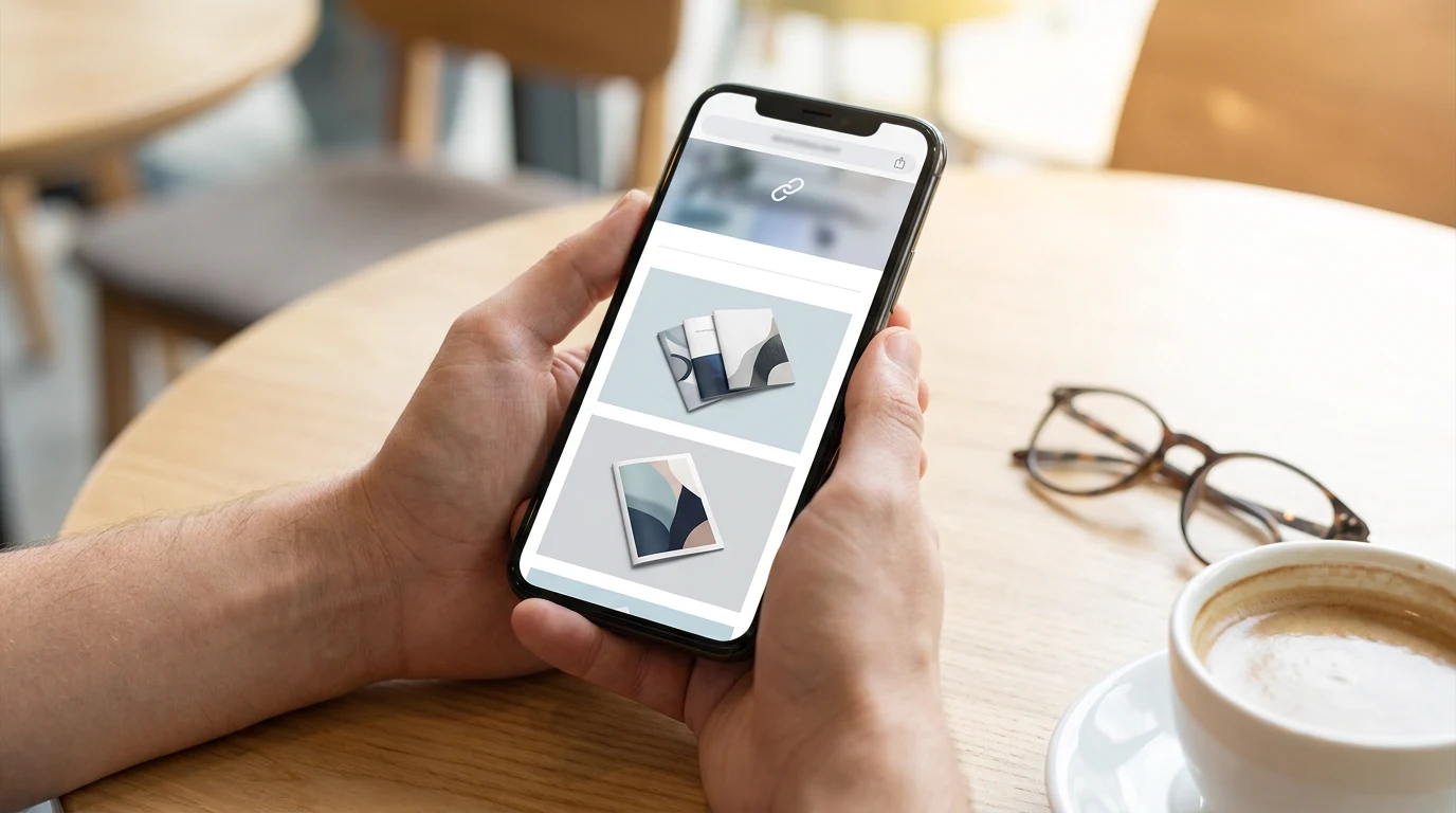نمایش صفحه ویترین کاتالوگ در موبایل