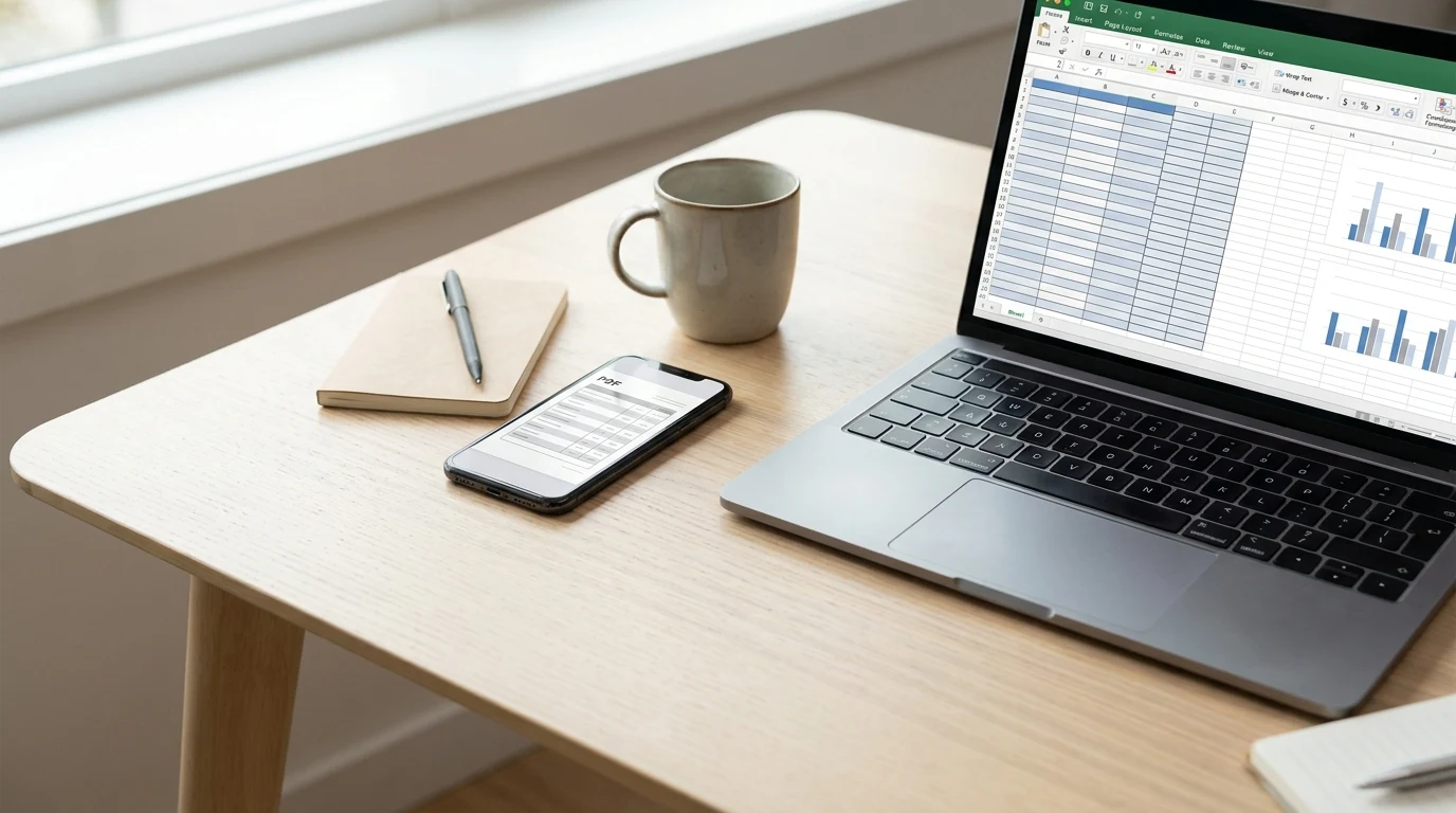نمایش لیست قیمت PDF روی موبایل برای ارسال در پیامرسان